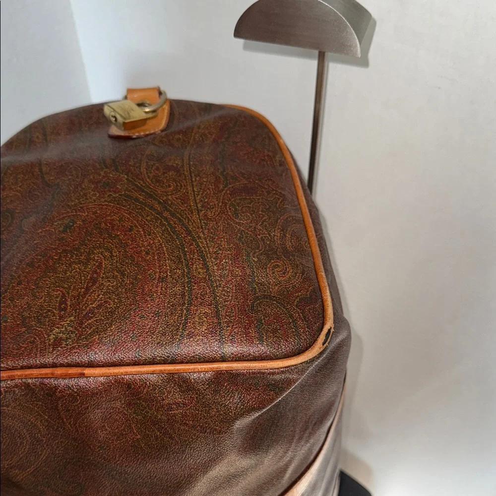 ETRO Brown Travel Duffel Bag